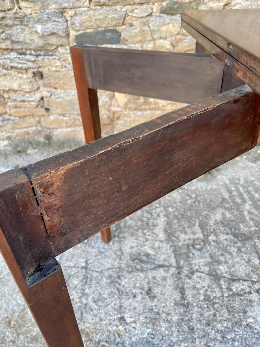 Georgian Mahogany Demi Lune Tea Table View XXVII