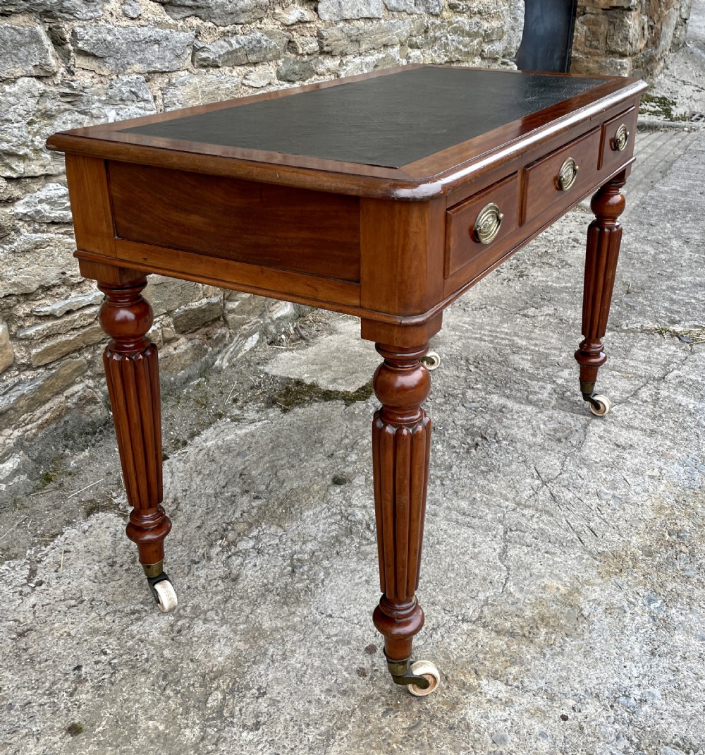 Antique Victorian Mahogany Writing Table View VI