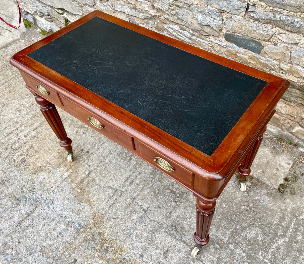 Antique Victorian Mahogany Writing Table View X