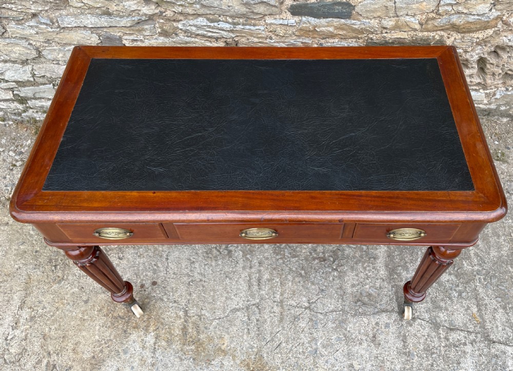 Antique Victorian Mahogany Writing Table View XI