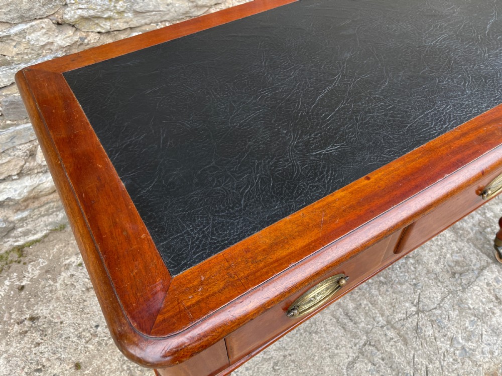 Antique Victorian Mahogany Writing Table View XII