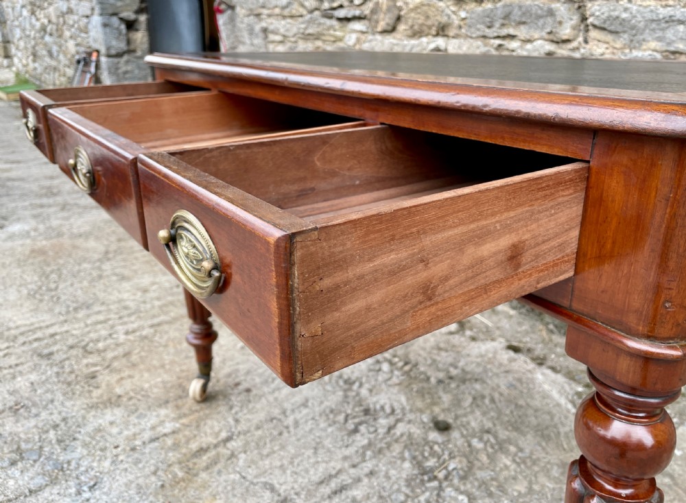 Antique Victorian Mahogany Writing Table View XVI