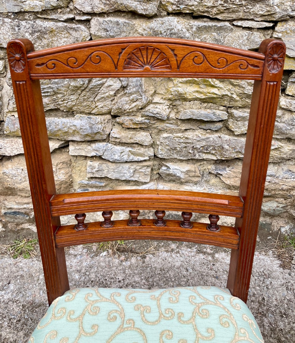 Set of 4 Antique Aesthetic Style Dining Chairs View VI
