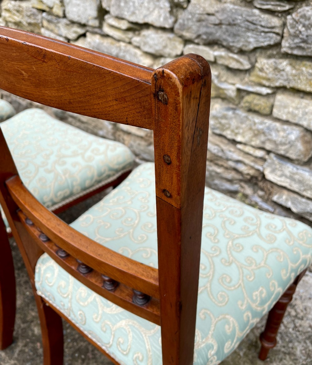 Set of 4 Antique Aesthetic Style Dining Chairs View XV