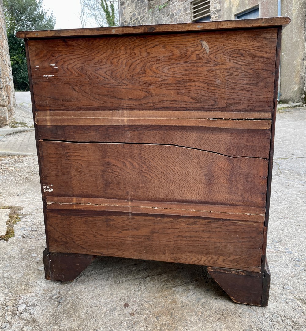 Small Georgian Mahogany Bachelor’s Chest of Drawers View XIX