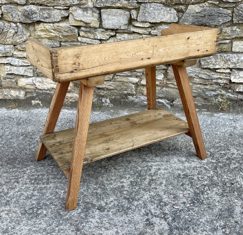 Antique Slab Top Butchers Prep Table View XVI