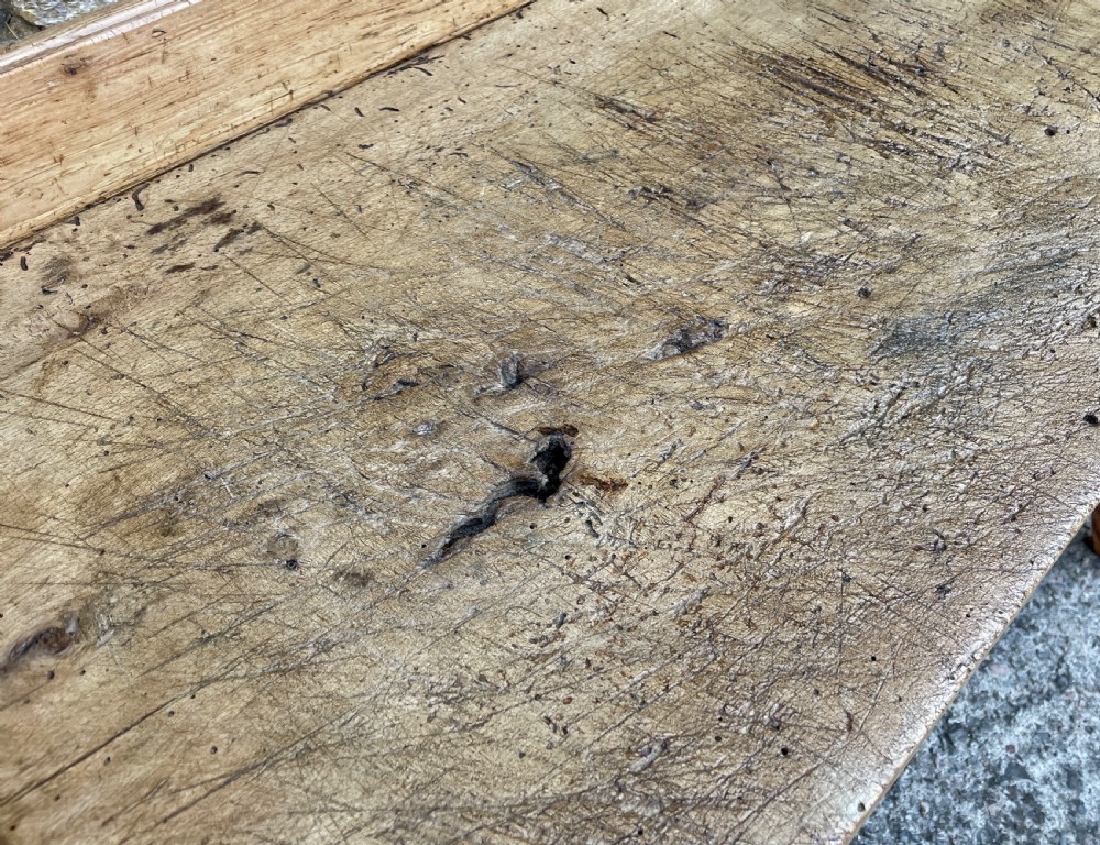 Antique Slab Top Butchers Prep Table View XXIII