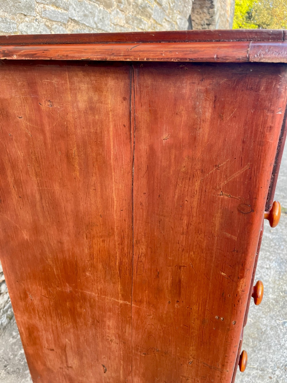 Victorian Pine Chest of Drawers in Original Finish View XIX
