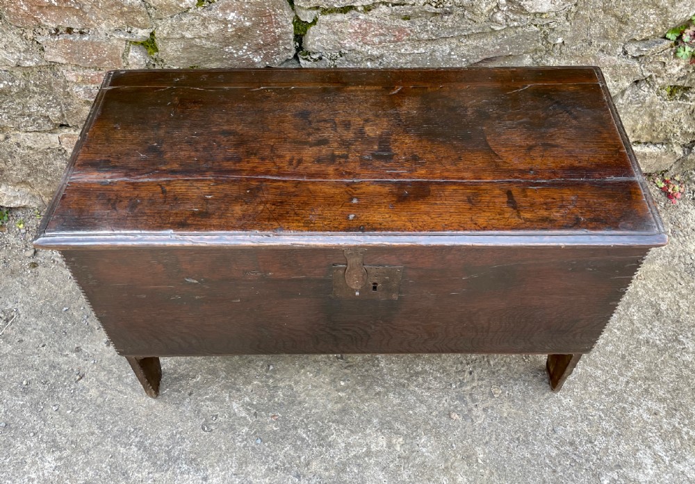 Early 18th Century Planked Oak Coffer View II