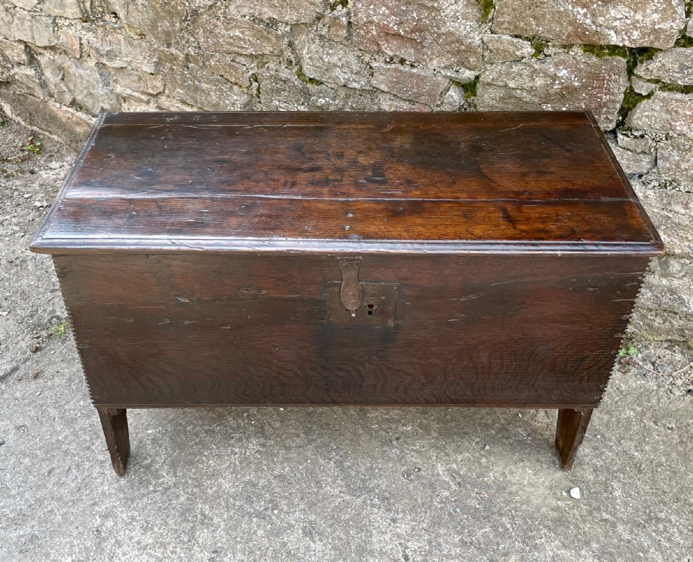 Early 18th Century Planked Oak Coffer View XXIX