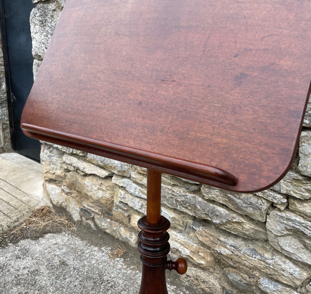 Regency Mahogany Adjustable Reading Music Table View XI