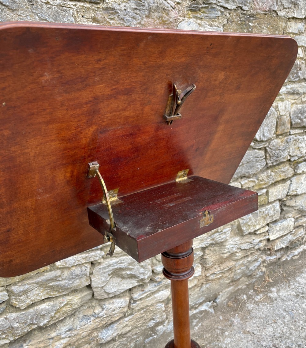 Regency Mahogany Adjustable Reading Music Table View XIV