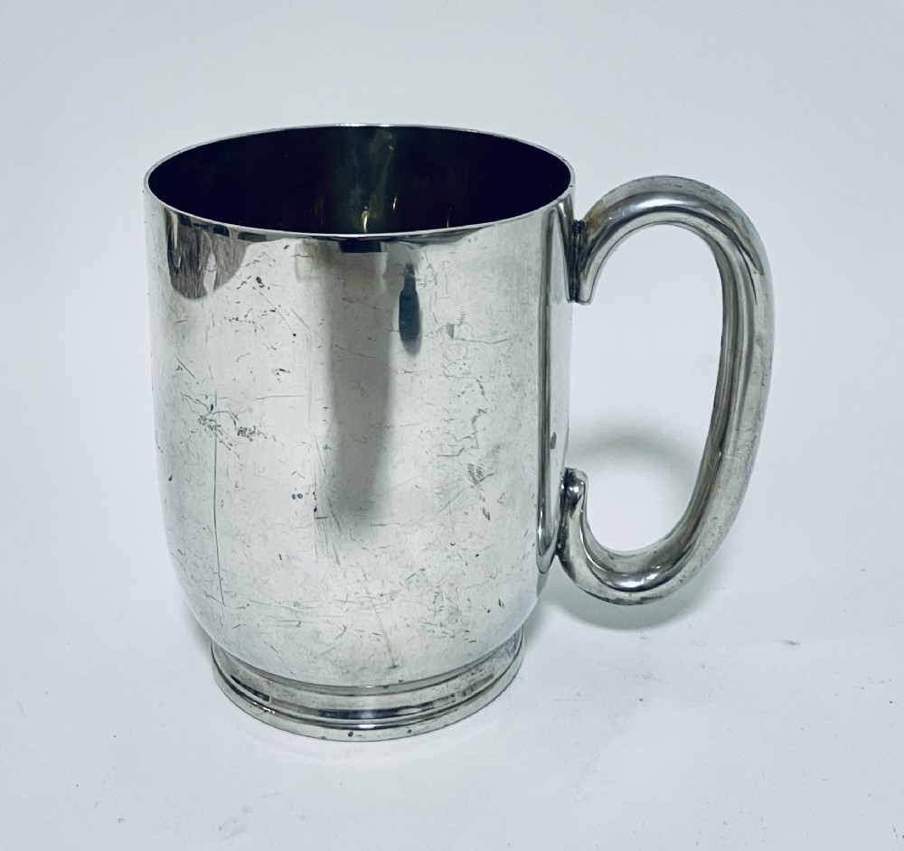 Antique Solid Sterling Silver Tankard