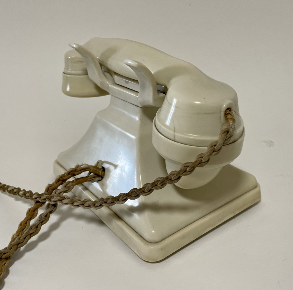 Original Bakelite GPO Ivory Telephone 164L View VII