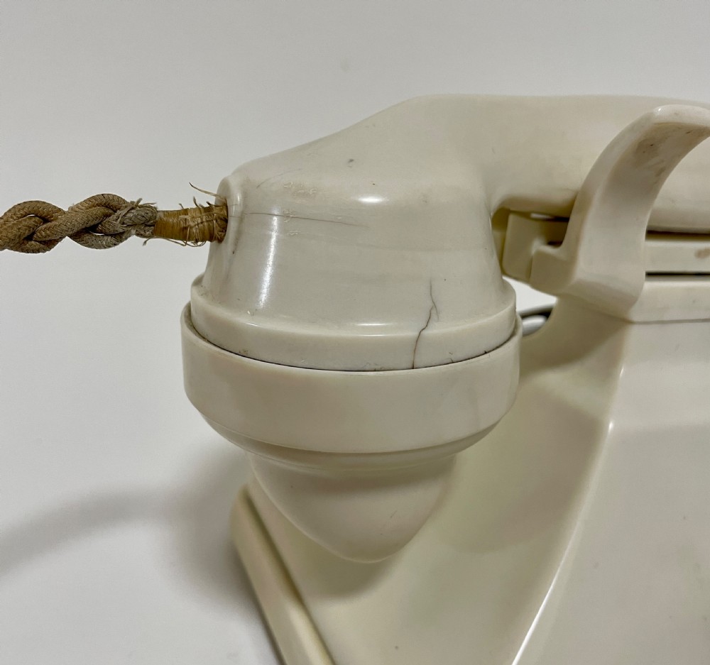 Original Bakelite GPO Ivory Telephone 164L View XVI