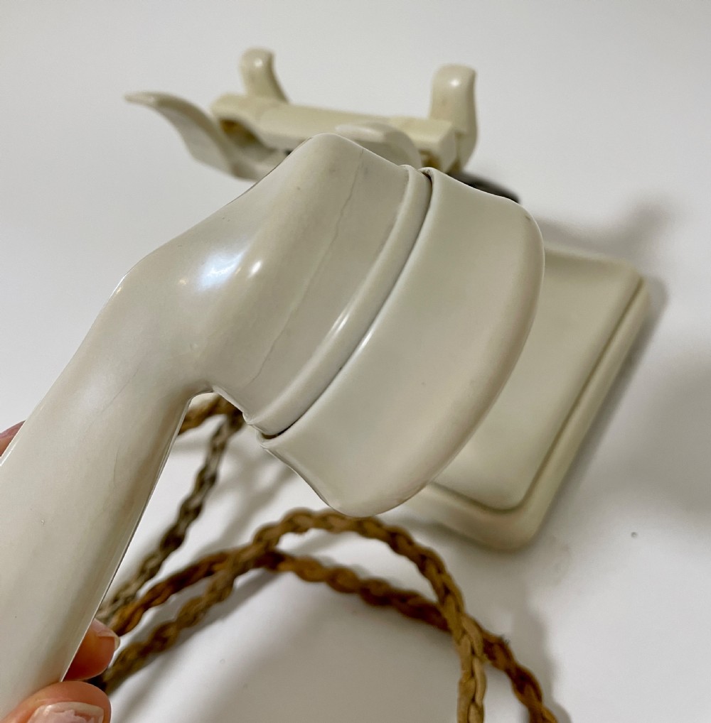 Original Bakelite GPO Ivory Telephone 164L View XVII