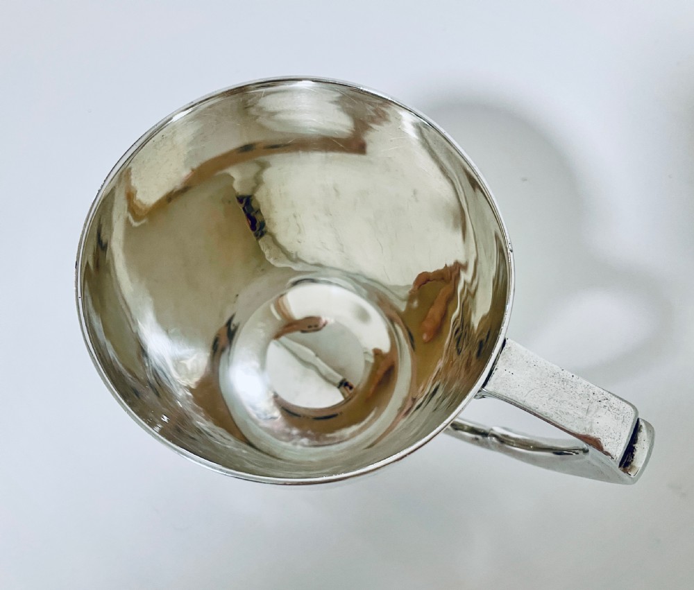 Antique Solid Sterling Silver Tankard View IX