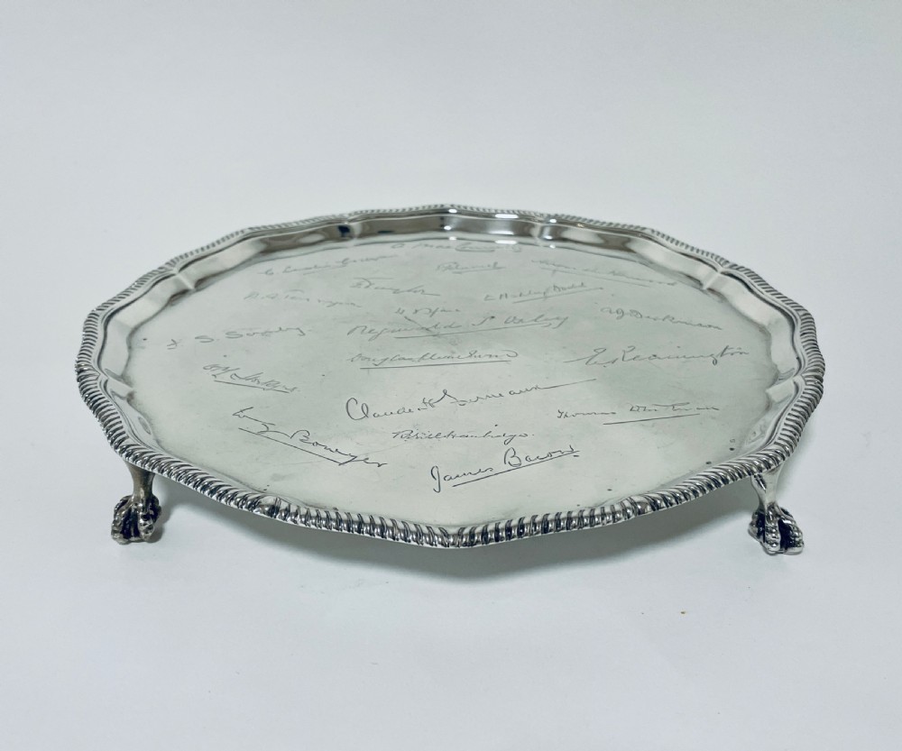 Antique Solid Sterling Silver Salver