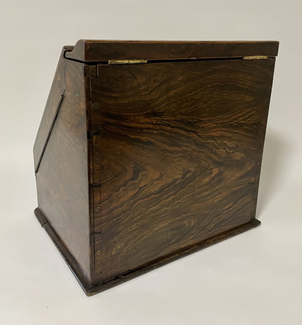 Victorian Burr Walnut Stationery Cabinet View IV
