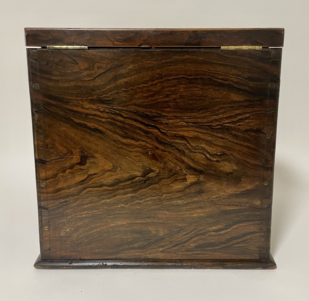 Victorian Burr Walnut Stationery Cabinet View VI