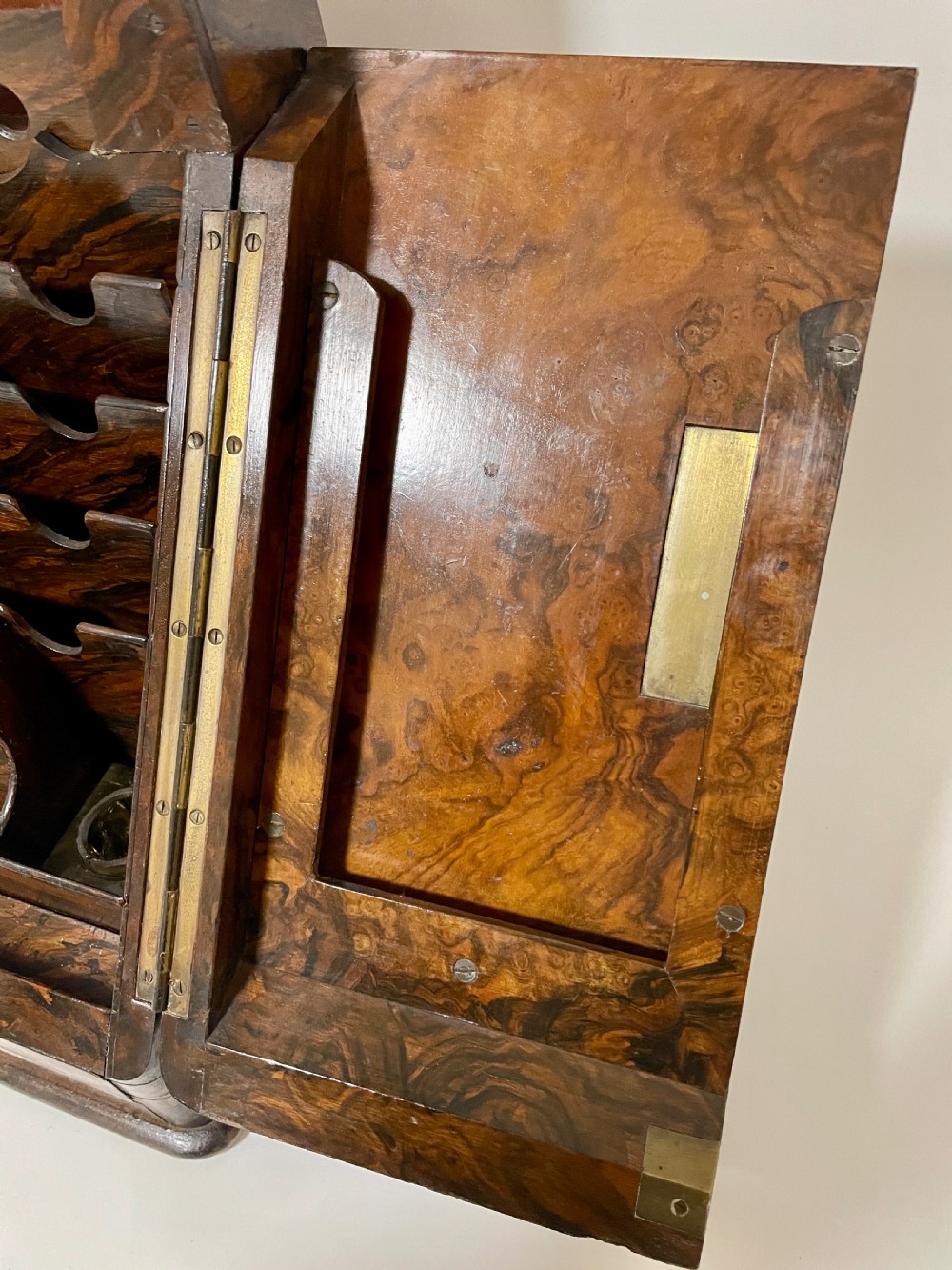 Victorian Burr Walnut Stationery Cabinet View XIV