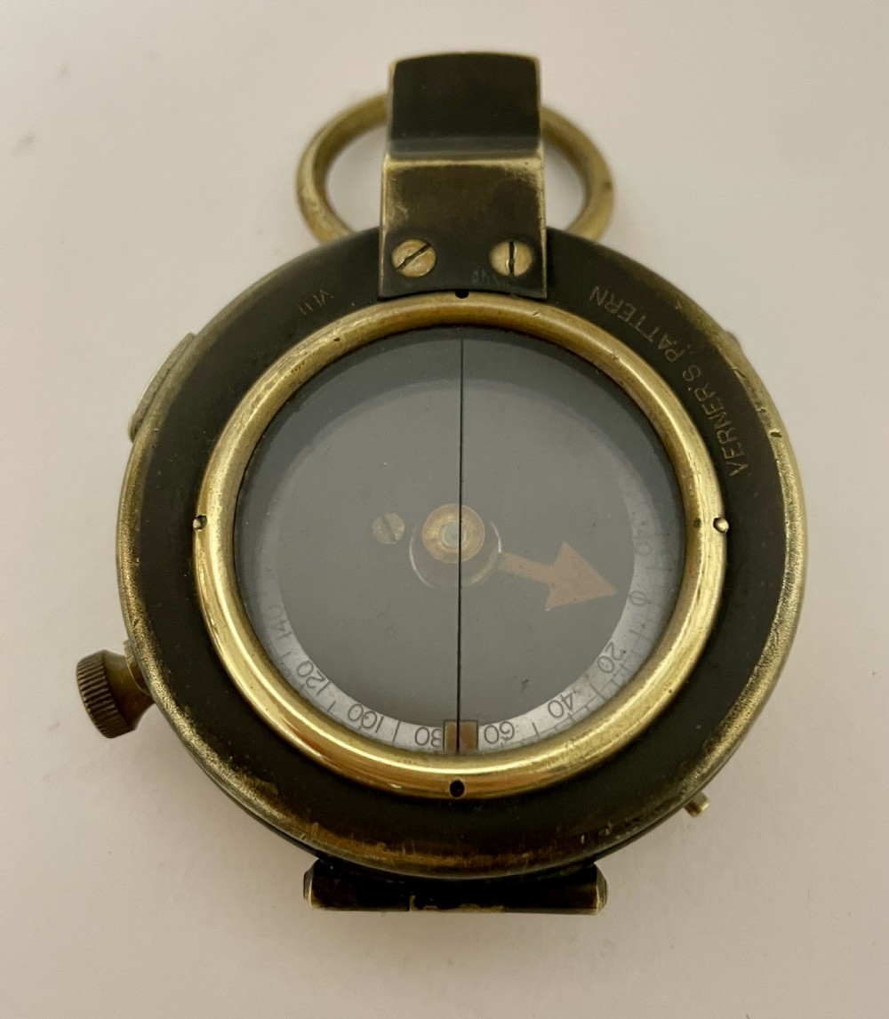 WW1 Military Pocket Compass Verners Pattern VIII View X