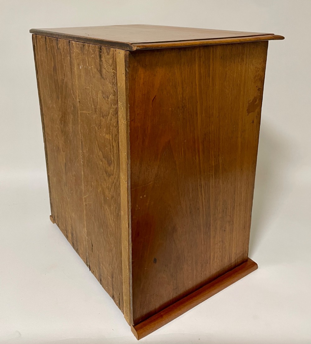 Antique Walnut Specimen Collectors Cabinet View VI
