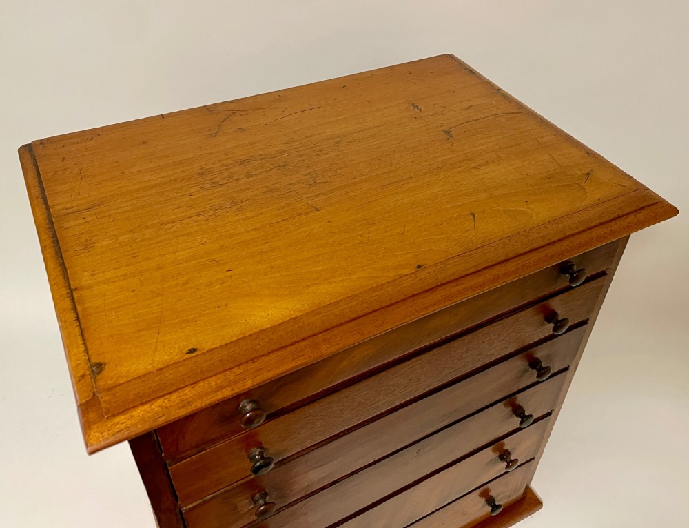Antique Walnut Specimen Collectors Cabinet View VIII