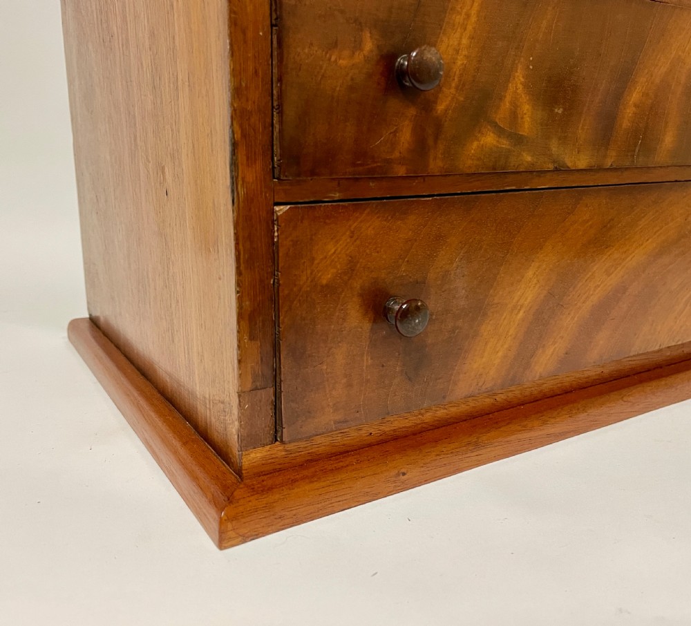 Antique Walnut Specimen Collectors Cabinet View X
