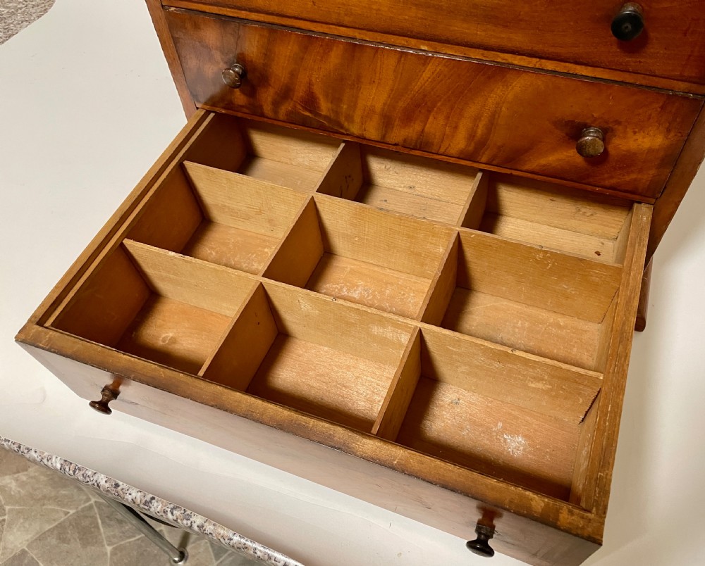 Antique Walnut Specimen Collectors Cabinet View XII