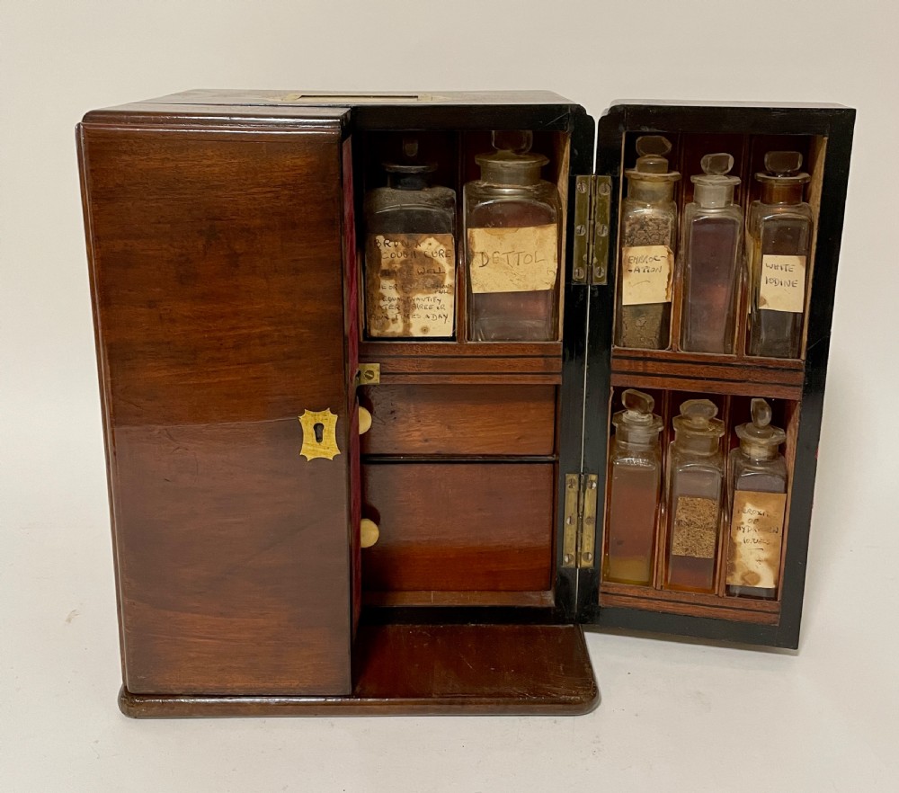 Georgian Mahogany Apothecary Cabinet View XI