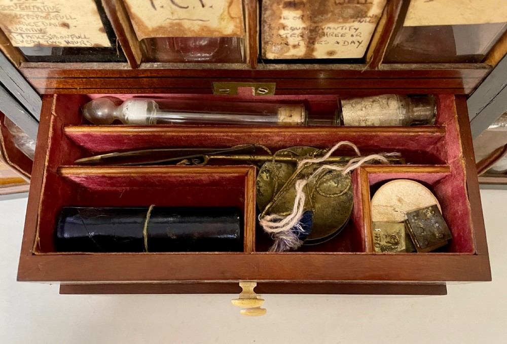 Georgian Mahogany Apothecary Cabinet View XV