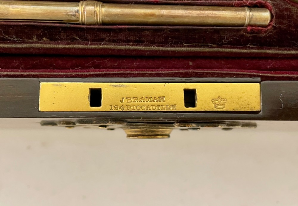 Victorian Rosewood Vanity Box with Silver Gilt Fittings 1844 View XIX