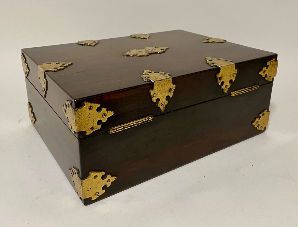 Victorian Rosewood Vanity Box with Silver Gilt Fittings 1844 View XXIV