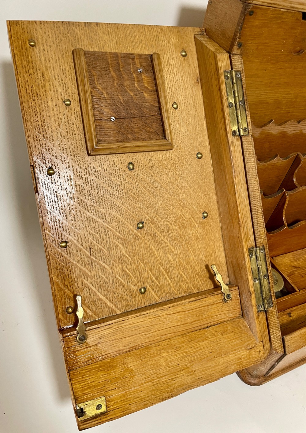 Victorian Oak Stationery Cabinet View XIII