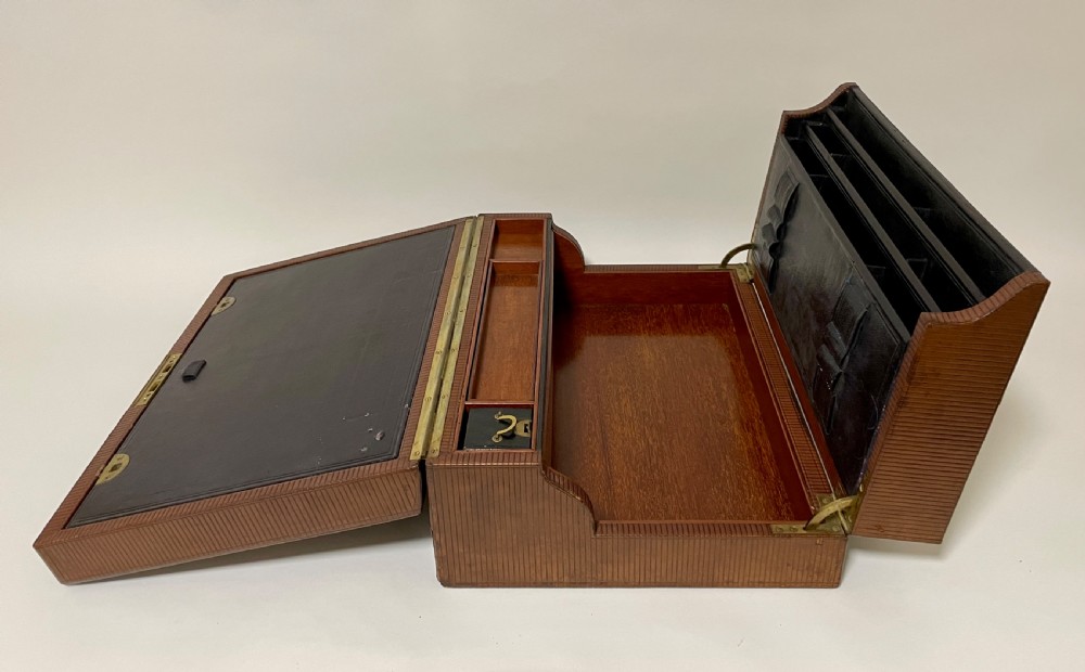 Victorian Leather Writing Document Box View XI
