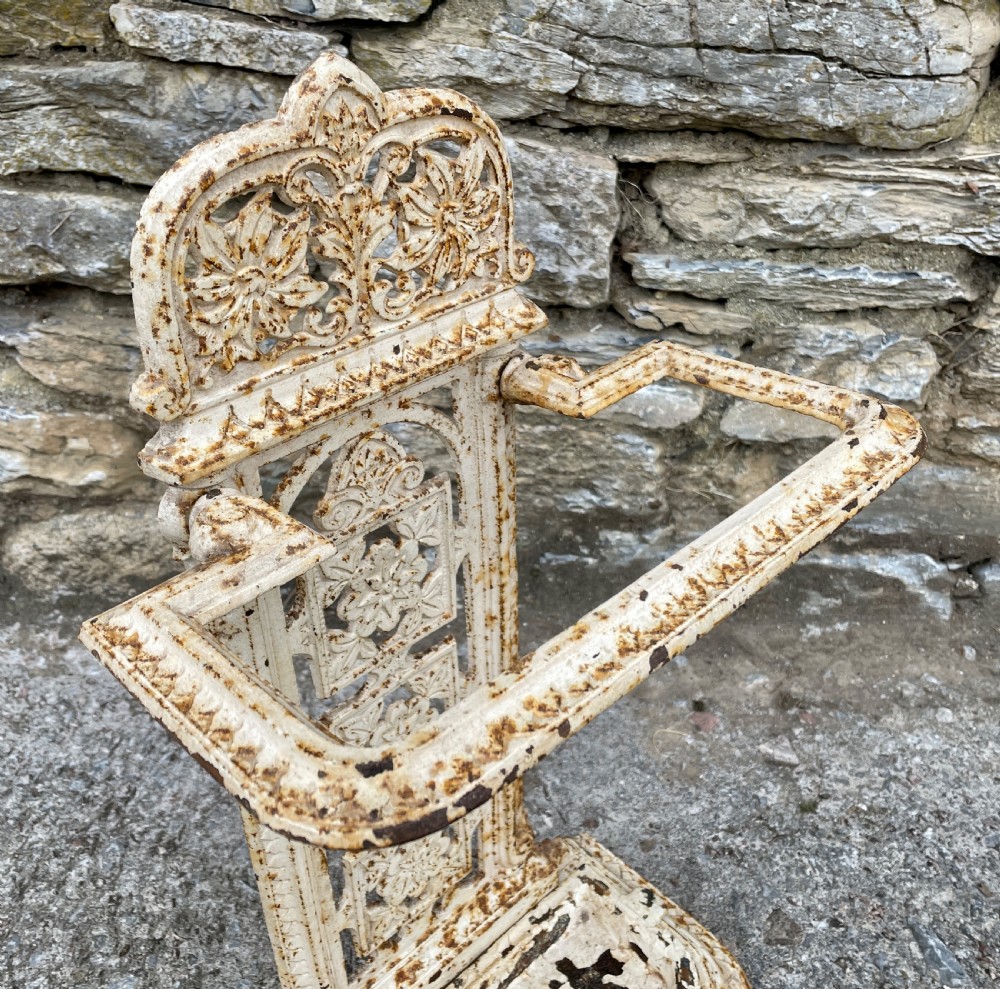 Antique Victorian Cast Iron Stick Stand View XI