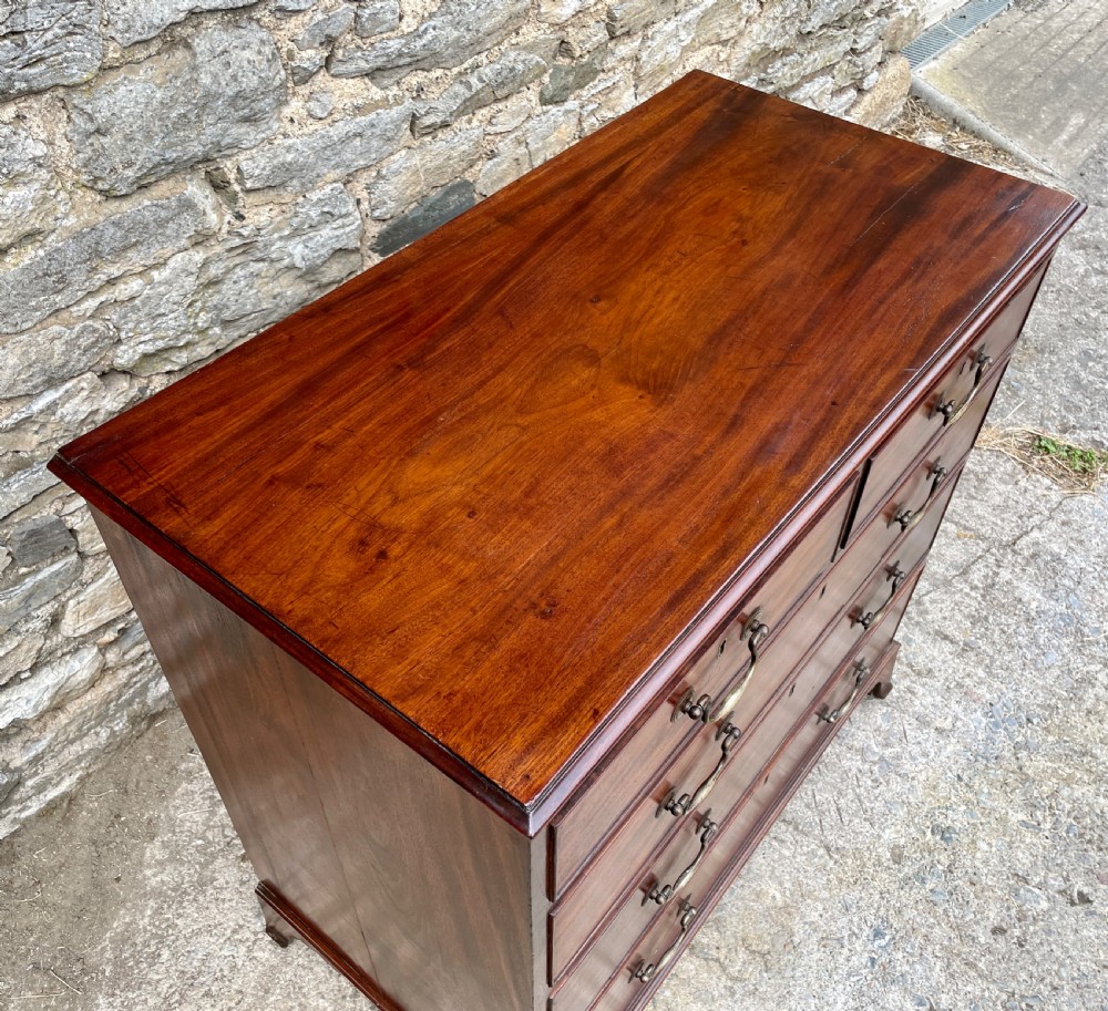 Small Georgian Mahogany Chest of Drawers View XII