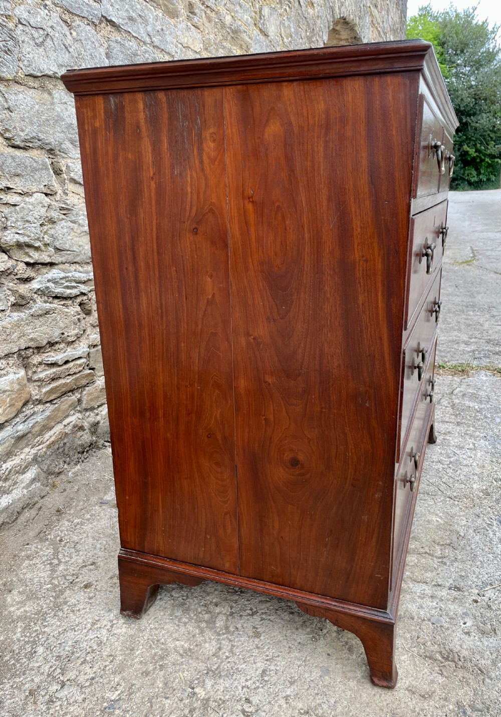 Small Georgian Mahogany Chest of Drawers View XIII