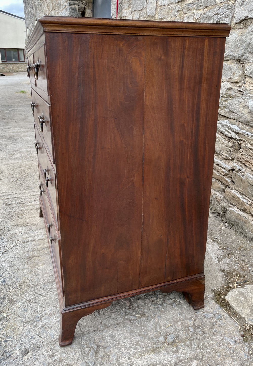 Small Georgian Mahogany Chest of Drawers View XIV