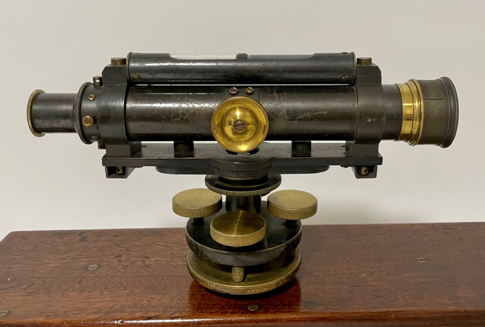 Antique Troughton & Simms Surveyors Level in Box View III