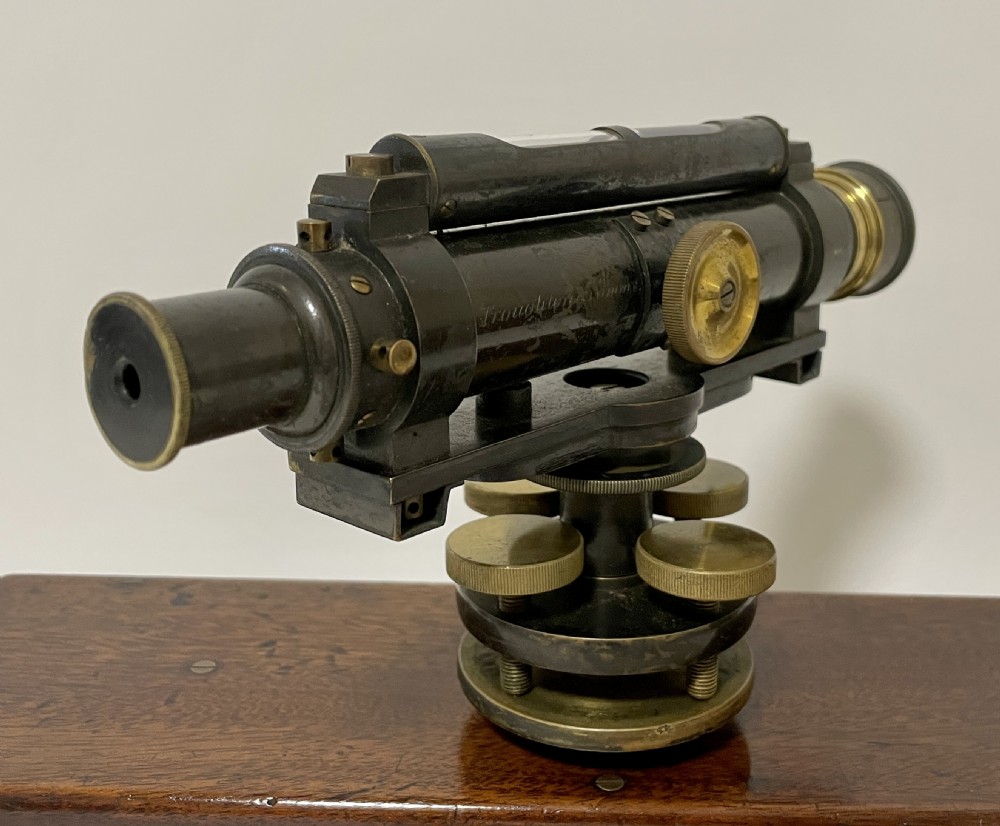 Antique Troughton & Simms Surveyors Level in Box View IV