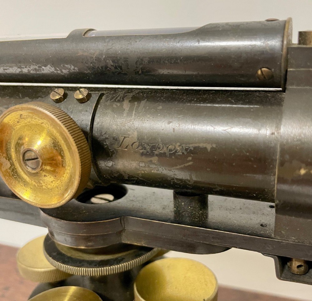 Antique Troughton & Simms Surveyors Level in Box View VII