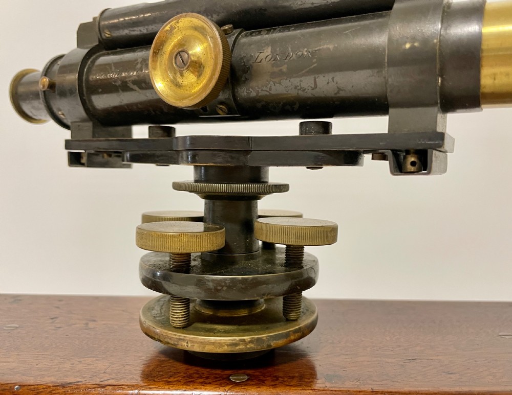 Antique Troughton & Simms Surveyors Level in Box View X