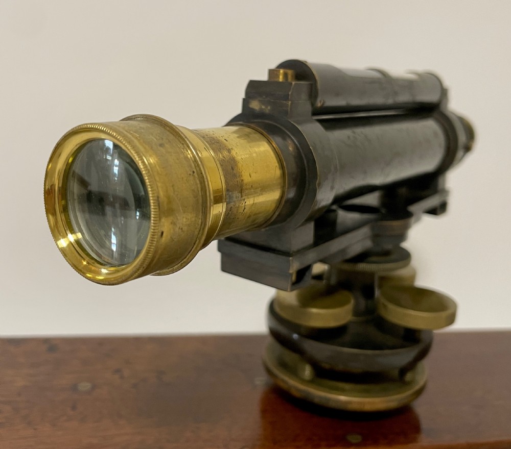 Antique Troughton & Simms Surveyors Level in Box View XIII