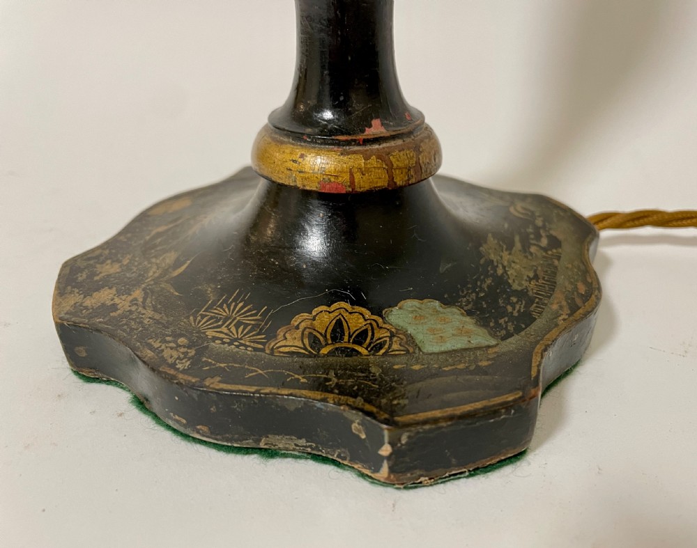 Antique Chinoiserie Table Lamp View V
