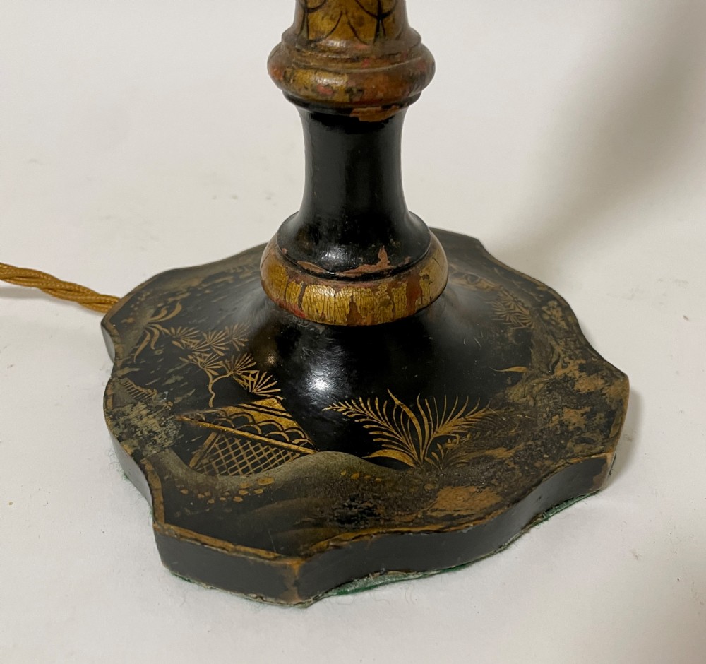 Antique Chinoiserie Table Lamp View X