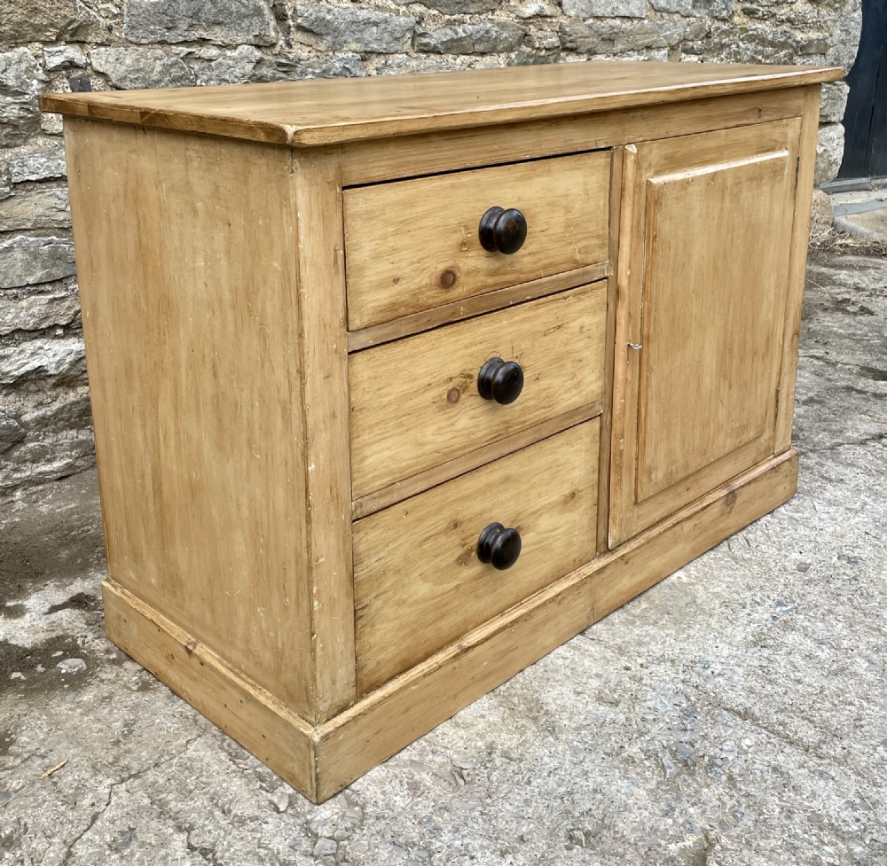 Antique Stripped Pine Sideboard View IV