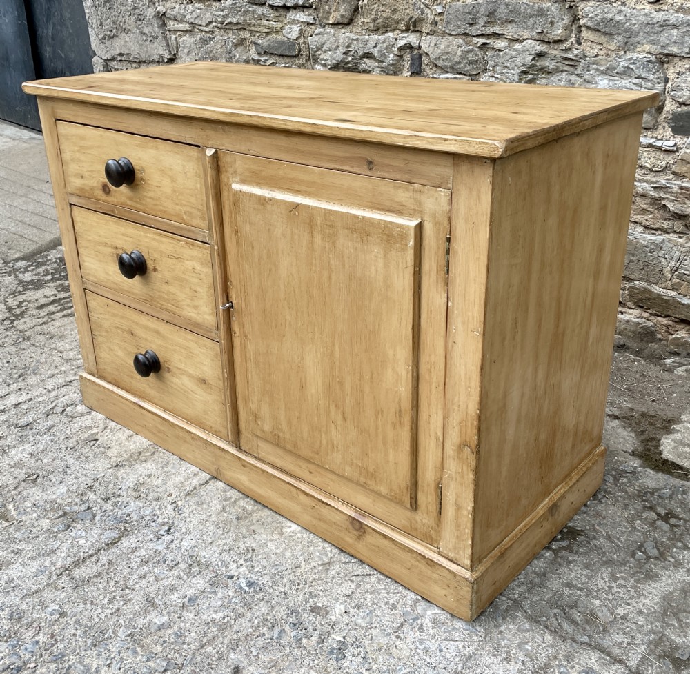 Antique Stripped Pine Sideboard View VIII