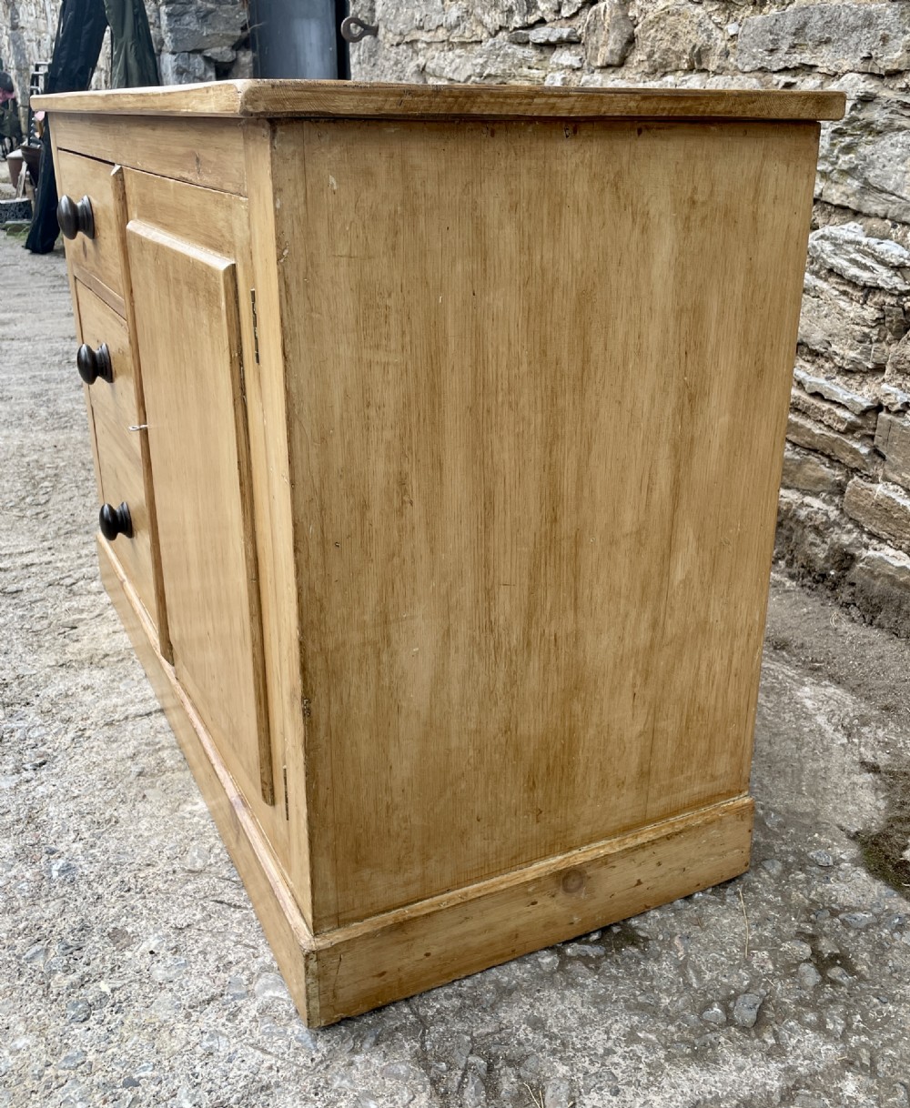Antique Stripped Pine Sideboard View XI
